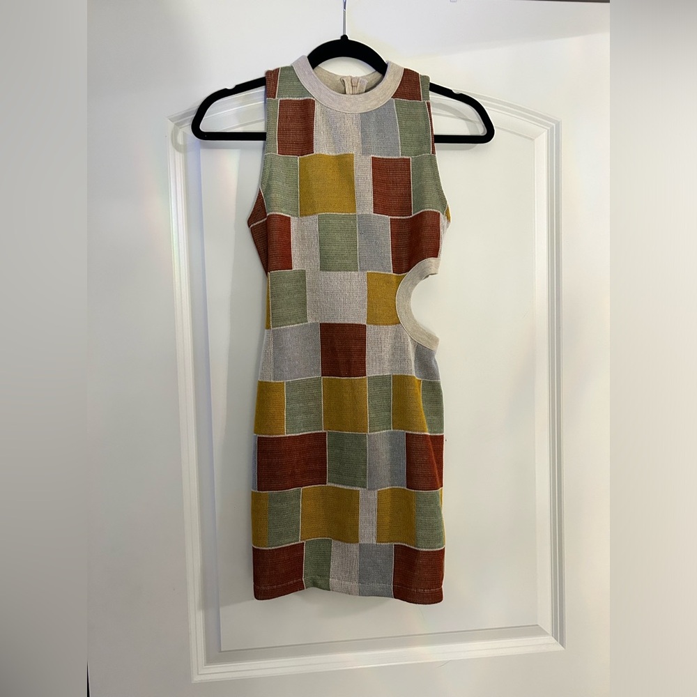 Patchwork Mini Dress
